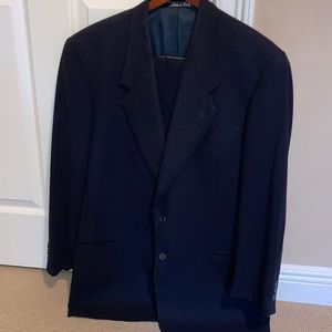 Men’s Georgio Armani blue suit.